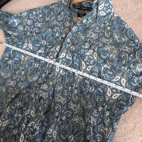 George Strait Wrangler Floral Flip Cuffs Western Cowboy Paisley Shirt Men's XL - Picture 4 of 9